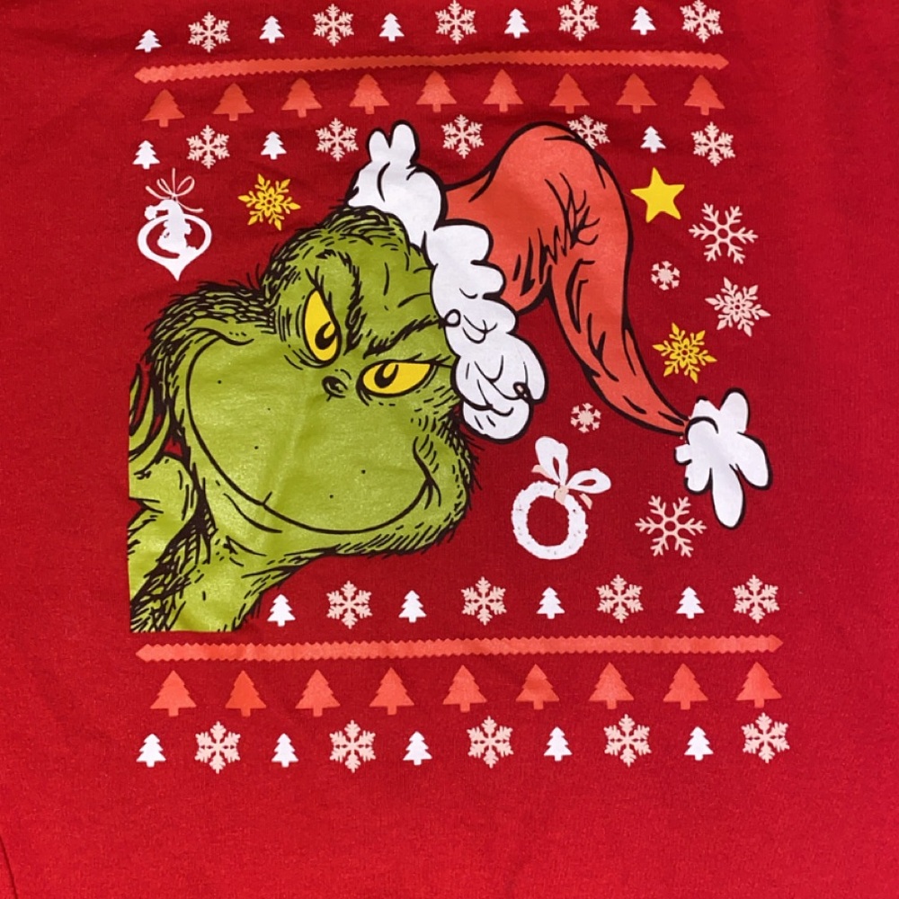Red Grinch Christmas Sweater, size XL